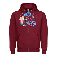 Burgundy nurse life Zipper Hoodie - MaliasSmallBusiness