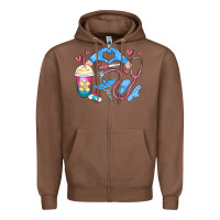 Chestnut nurse life Zipper Hoodie - MaliasSmallBusiness