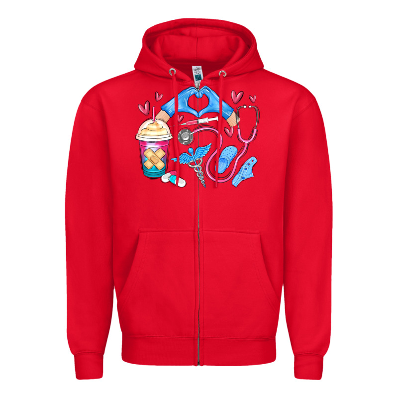Nurse Life Zipper Hoodie by MaliasSmallBusiness | Teevron