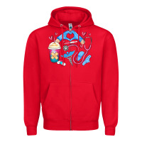 Red nurse life Zipper Hoodie - MaliasSmallBusiness