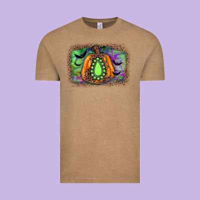 Halloween Gemstone Background Vintage Tee Designed By Jahusdesignshop