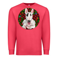 Cardinal Christmas Bull Terrier Premium Sweatshirt - RanaPortraitStore