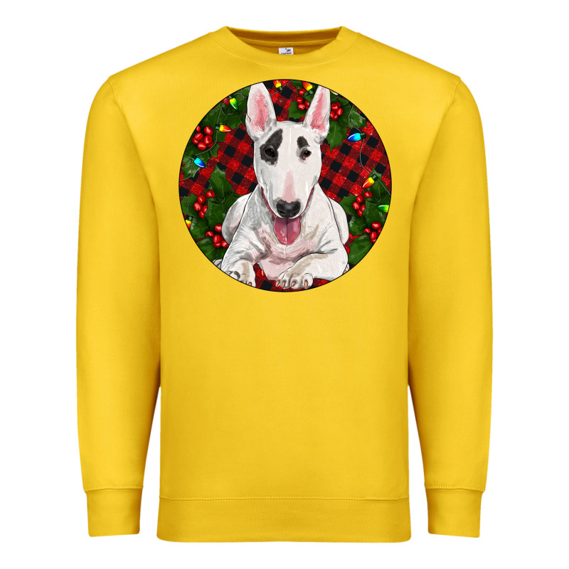 Christmas Bull Terrier Premium Sweatshirt by RanaPortraitStore | Teevron