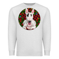 Oatmeal Heather Christmas Bull Terrier Premium Sweatshirt - RanaPortraitStore