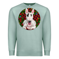 Seafoam Christmas Bull Terrier Premium Sweatshirt - RanaPortraitStore