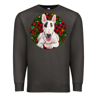 Smoke Christmas Bull Terrier Premium Sweatshirt - RanaPortraitStore