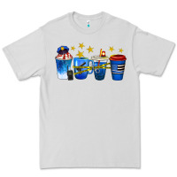 Dove Grey police coffee cups Premium Tee - texasbilliewilder