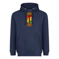 Navy juneteenth pen wrap Heavyweight Hoodie - BarkalooDesign