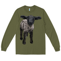 Army Green suffolk baby sheep Long Sleeve Tee - LillyAllenDesigns