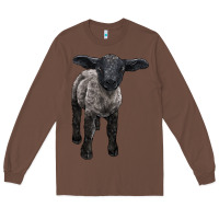 Chestnut suffolk baby sheep Long Sleeve Tee - LillyAllenDesigns