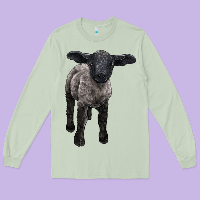 Suffolk Baby Sheep Long Sleeve Tee Designed By Lillyallendesigns