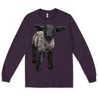 Plum suffolk baby sheep Long Sleeve Tee - LillyAllenDesigns