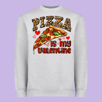Pizza Is My Valentine Heavyweight Sweatshirt Designed By Adodesignshop