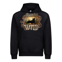 Black Keep it wild western bull Urban Hoodie - HowdyJamesFarm