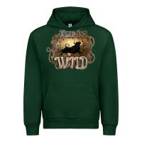 Forest Green Keep it wild western bull Urban Hoodie - HowdyJamesFarm