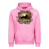 Fuchsia Pink Keep it wild western bull Urban Hoodie - HowdyJamesFarm