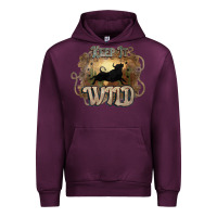 Mauve Wine Keep it wild western bull Urban Hoodie - HowdyJamesFarm