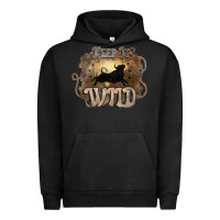 Pigment Black Keep it wild western bull Urban Hoodie - HowdyJamesFarm