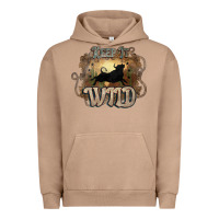 Pigment Burro Keep it wild western bull Urban Hoodie - HowdyJamesFarm