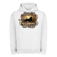 Pigment Lunar Rock Keep it wild western bull Urban Hoodie - HowdyJamesFarm