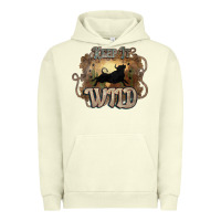 Pigment Pistachio Keep it wild western bull Urban Hoodie - HowdyJamesFarm
