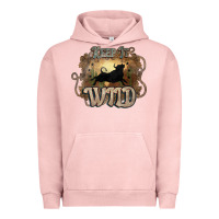 Pigment Salmon Keep it wild western bull Urban Hoodie - HowdyJamesFarm