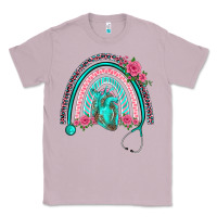 Lilac nurse life spring stethoscope heart rainbow Classic Tee - BarkalooDesign