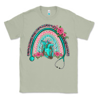 Matcha nurse life spring stethoscope heart rainbow Classic Tee - BarkalooDesign