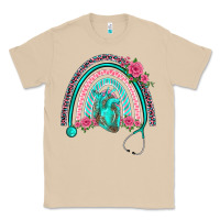 Mushroom nurse life spring stethoscope heart rainbow Classic Tee - BarkalooDesign