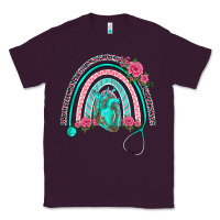 Plum nurse life spring stethoscope heart rainbow Classic Tee - BarkalooDesign