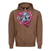 Chestnut lets go girls pink Zipper Hoodie - NancyCooperArtShop