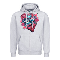 Heather Grey lets go girls pink Zipper Hoodie - NancyCooperArtShop