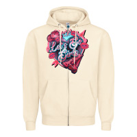 Sandshell lets go girls pink Zipper Hoodie - NancyCooperArtShop