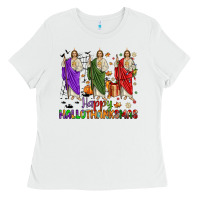 San Judas Happy  Hallothanksmas Ladies Tee | Teevron