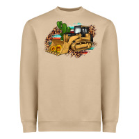 Mushroom bulldozer leopard cactus sunflower Heavyweight Sweatshirt - Artiststas