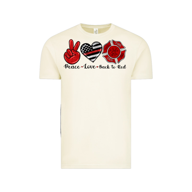Peace Love Back To Red Vintage Tee by Artiststas | Teevron