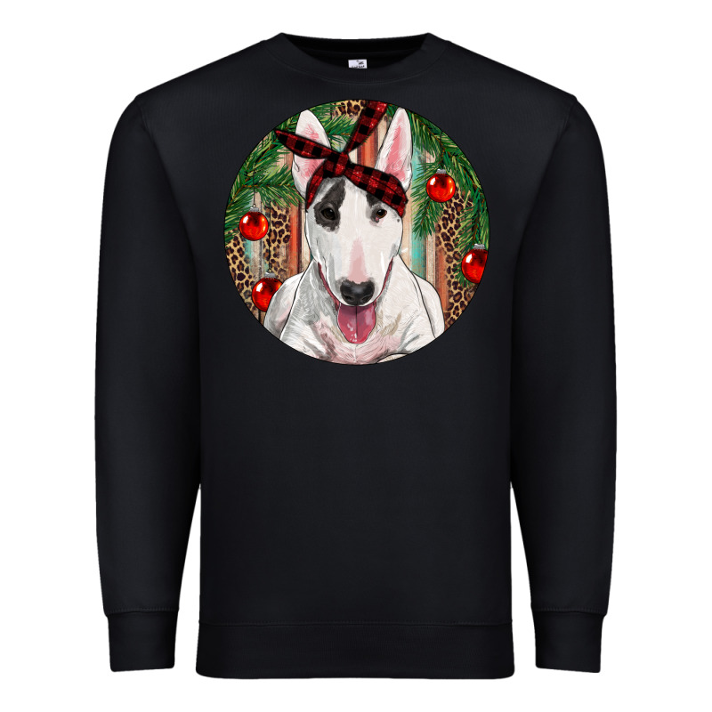 Christmas Bull Terrier Premium Sweatshirt by RanaPortraitStore | Teevron