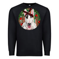 Black Christmas Bull Terrier Premium Sweatshirt - RanaPortraitStore