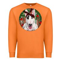 Carrot Christmas Bull Terrier Premium Sweatshirt - RanaPortraitStore