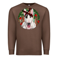 Chestnut Christmas Bull Terrier Premium Sweatshirt - RanaPortraitStore
