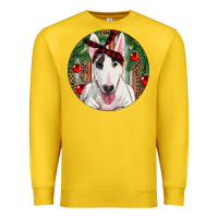 Lemon Christmas Bull Terrier Premium Sweatshirt - RanaPortraitStore