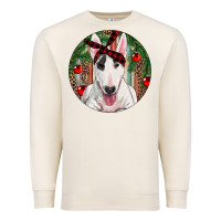 Sandshell Christmas Bull Terrier Premium Sweatshirt - RanaPortraitStore