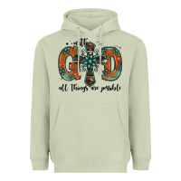 Matcha with god all things are possible gemstone cross Heavyweight Hoodie - Jasminsmagicworld