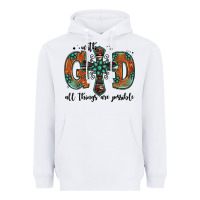 White with god all things are possible gemstone cross Heavyweight Hoodie - Jasminsmagicworld