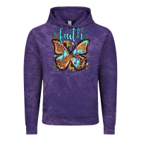 Cloud Purple faith leopard butterfly Vintage Hoodie - JahusDesignShop