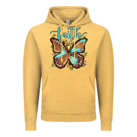 Vintage Mustard faith leopard butterfly Vintage Hoodie - JahusDesignShop