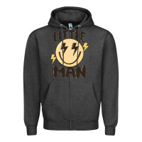 Charcoal Heather little man Zipper Hoodie - MaliasSmallBusiness