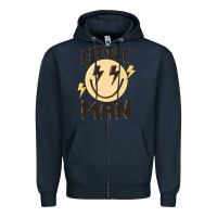 Navy little man Zipper Hoodie - MaliasSmallBusiness