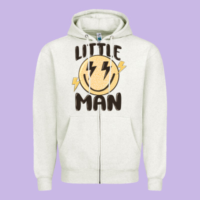 Little Man Zipper Hoodie Designed By Maliassmallbusiness