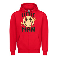 Red little man Zipper Hoodie - MaliasSmallBusiness